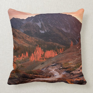 October Light on Headlight Basin Throw Pillow
