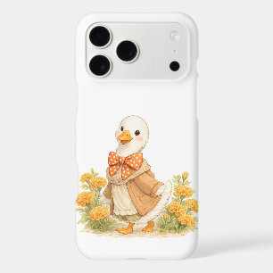 October marigolds coquette polka dots bow goose