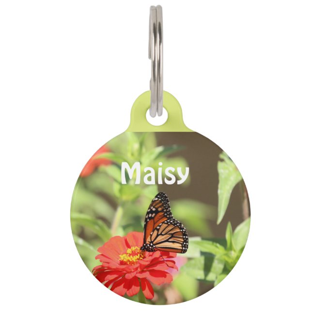 October Monarch Pet Tag (Front)