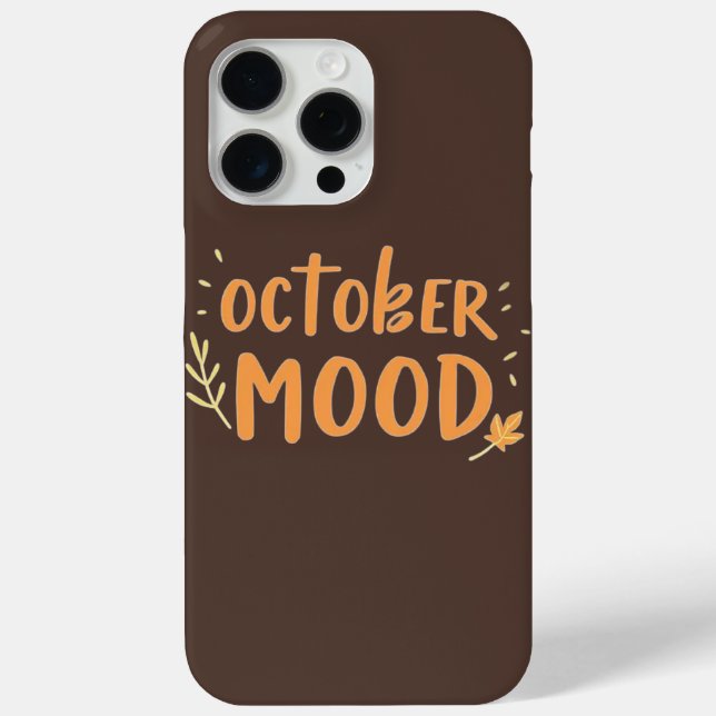 October Mood Cozy Fall iPhone 15 Case-Mate iPhone Case (Back)