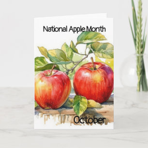 October National Apple Month Card