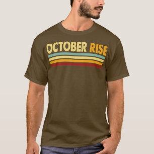 October Rise Retro Text T-Shirt