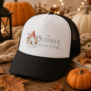 October Social Club Cozy Autumn Trucker Hat