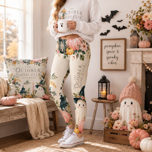 October Social Club Cozy Ghost Leggings