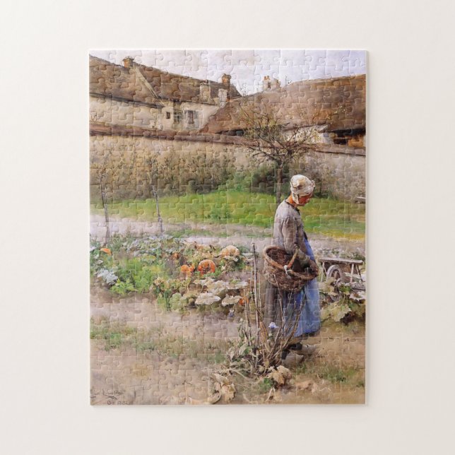 October The Pumpkins Carl Larsson Jigsaw Puzzle (Vertical)