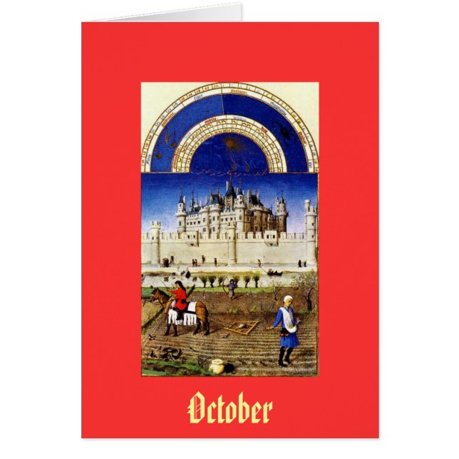 October - the Tres Riches Heures du Duc de Berry (Front)