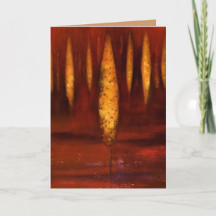 october trees card