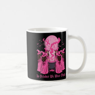 October We Wear Nk Witch Halloween Breast Cancer A Coffee Mug