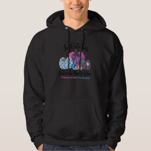 October We Wear Pink & Blue Pregnancy Infant Loss  Hoodie