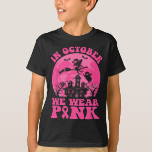 October We Wear Pink Breast Cancer Awareness Ribbo T-Shirt
