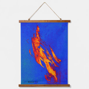 October Wind Colourful Tapestry deep blue and gold