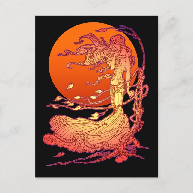 October Wind Postcard (Front)