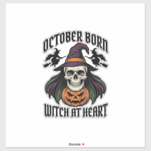 October Witch Shirt Vintage Halloween Birthday Des