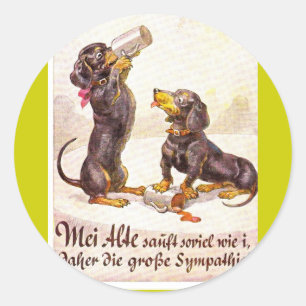 Octoberfest 4 classic round sticker