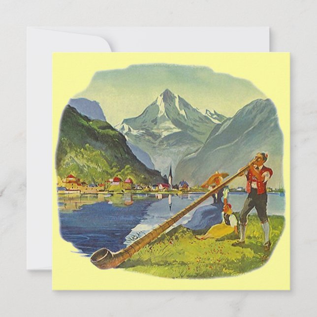 OCTOBERFEST Alpes ALPHORN ANNONCE INVITATIONS DU P (Devant)