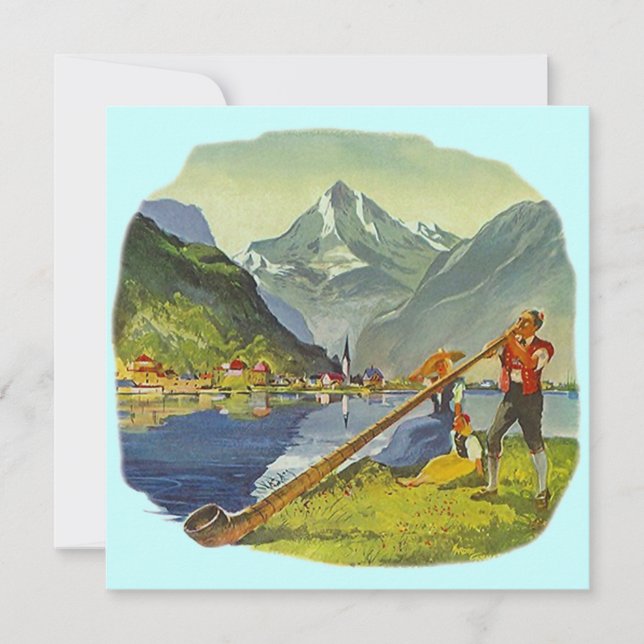 OCTOBERFEST Alpes ALPHORN ANNONCE INVITATIONS DU P (Devant)