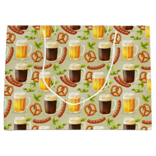 Octoberfest Beer and Sausage Gift Bag Large
