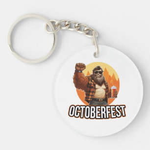 Octoberfest Bigfoot Keychain