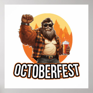 Octoberfest Bigfoot Poster
