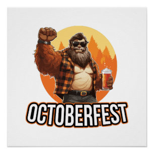 Octoberfest Bigfoot Poster