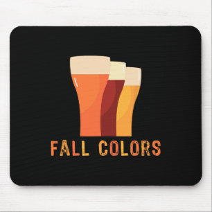 Octoberfest Fall Colors Funny Beer Drinking Vintag Mouse Pad