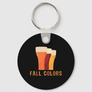 Octoberfest Fall Colours Funny Beer Drinking Vinta Keychain