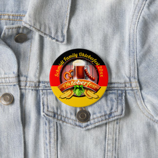 Octoberfest Festival Personalize Name Year 20xx 3 Inch Round Button