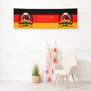 Octoberfest Festival Personalize Name Year Banner