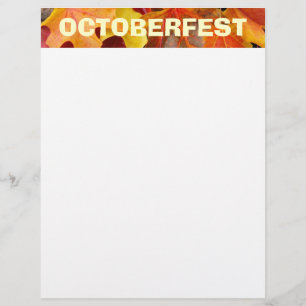 OCTOBERFEST Flyer paper Autumn Leaves