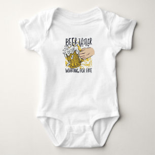 Octoberfest Funny Beer Drinking Baby Bodysuit