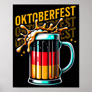 Octoberfest german drinking festival poster