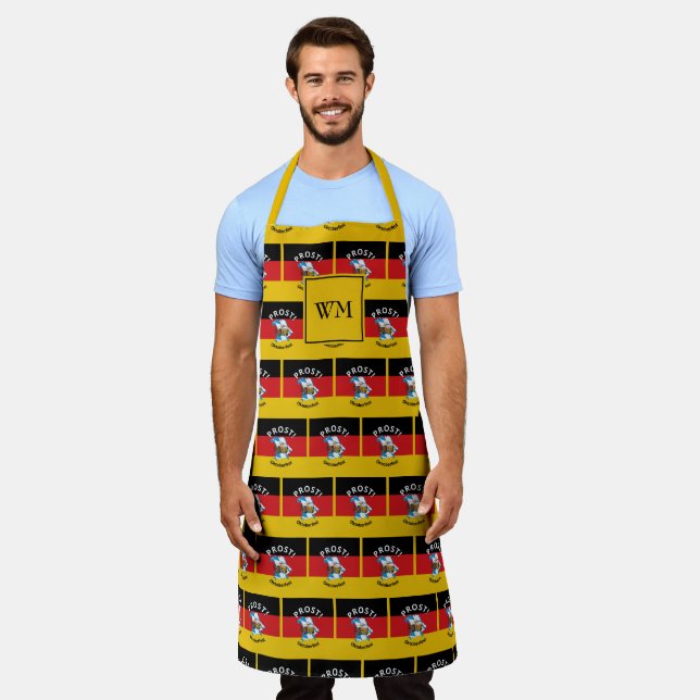 OCTOBERFEST | German Flag | Monogram | BEER Apron (Worn)