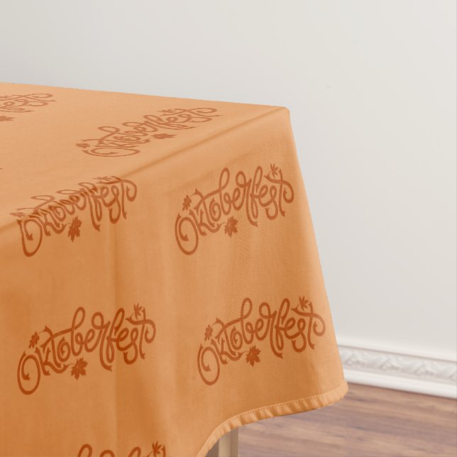 Octoberfest in Brown  70" x 52" Tablecloth (In Situ)
