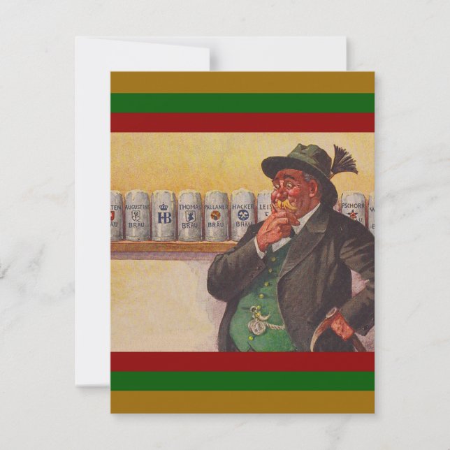 Octoberfest Oktoberfest Invitations de fête Bière (Devant)