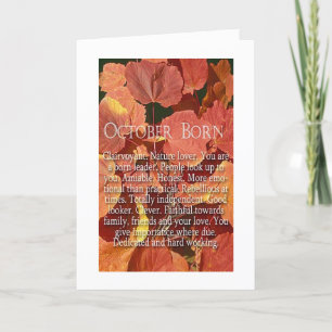 ***OCTOBRE ANNIVERSAIRE*** CARTE SPÉCIALE JUSTE PO