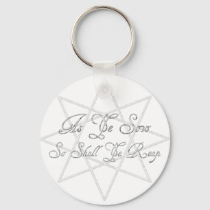 Octogram, As You Sow, So Shall Ye Reap Keychain