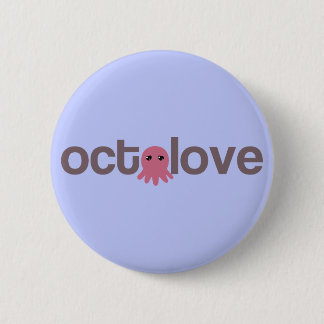 Octolove 2 Inch Round Button