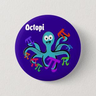 Octopi 2 Inch Round Button