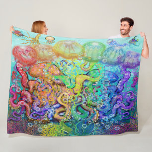 Octopi Fleece Blanket