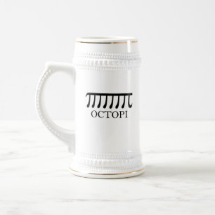 Octopi - Funny Pi Octopus Math Beer Stein