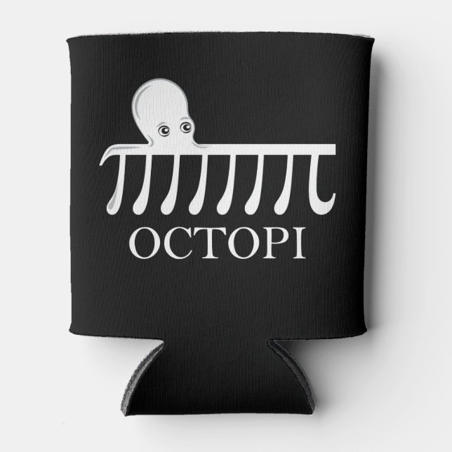 Octopi - Funny Pi Octopus Math Can Cooler (Front)