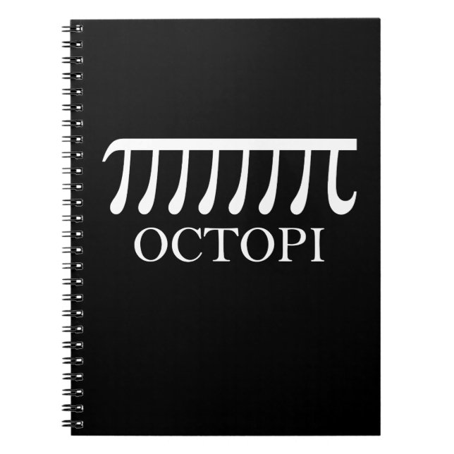 Octopi - Funny Pi Octopus Math Notebook (Front)