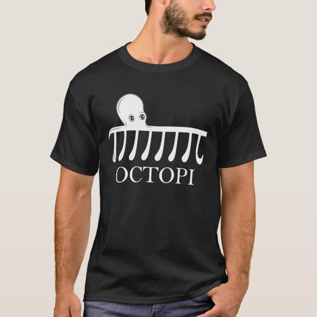 Octopi - Funny Pi Octopus Math T-Shirt (Front)