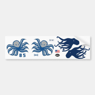Octopi Helmet Stickers, Side and Back Bumper Sticker