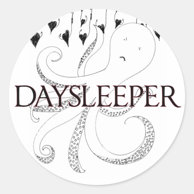 Octopii (round sticker) classic round sticker (Front)