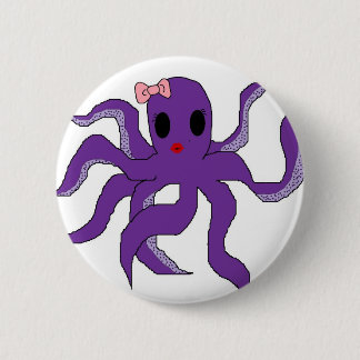 Octopus 2 Inch Round Button