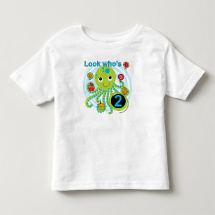 Octopus 2nd Birthday T shirts and Gifts
