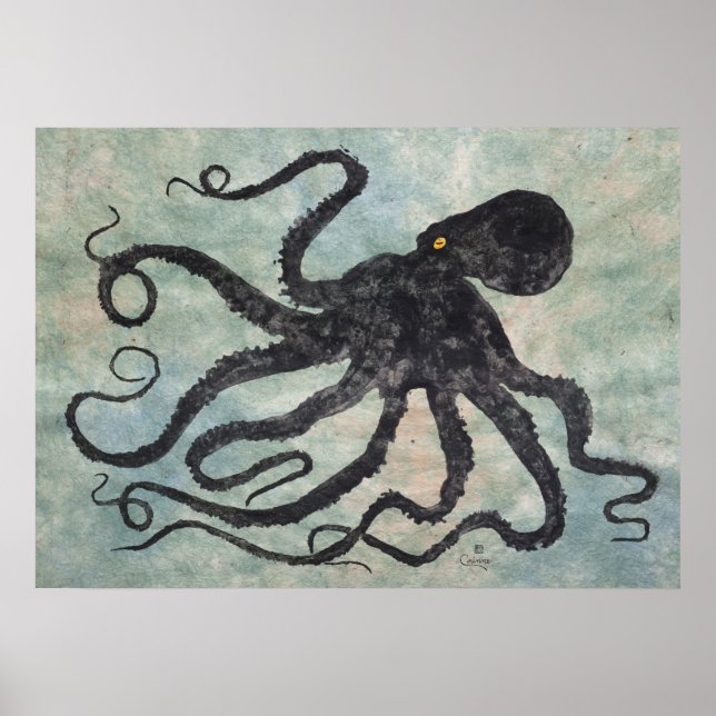 Octopus 6 - 28" x 20" Poster (Front)
