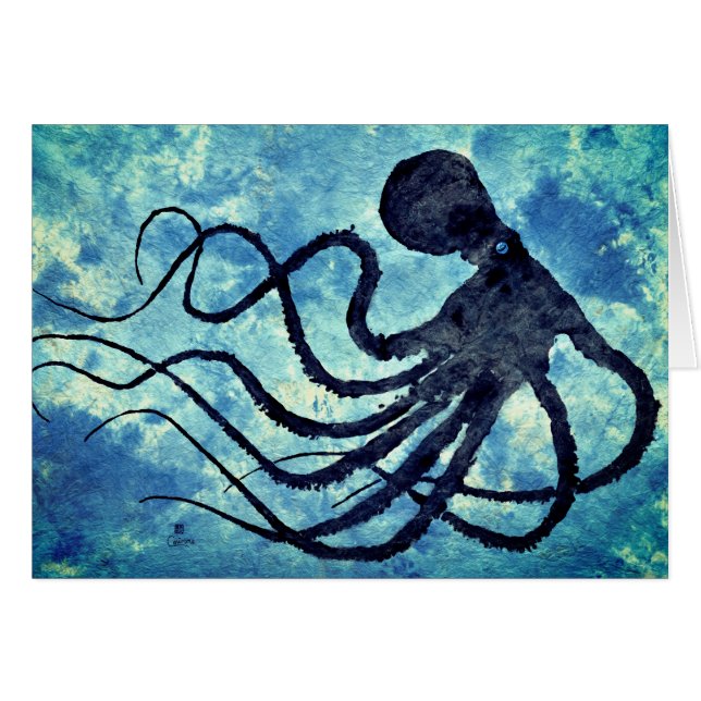 Octopus 9 Recoleta - 7" x 5" Art Card (Front Horizontal)