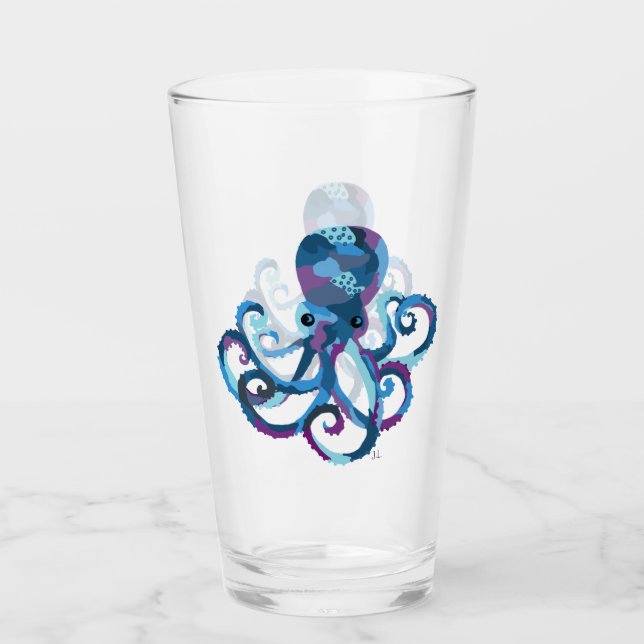 Octopus à tambour en verre à boire (Devant)